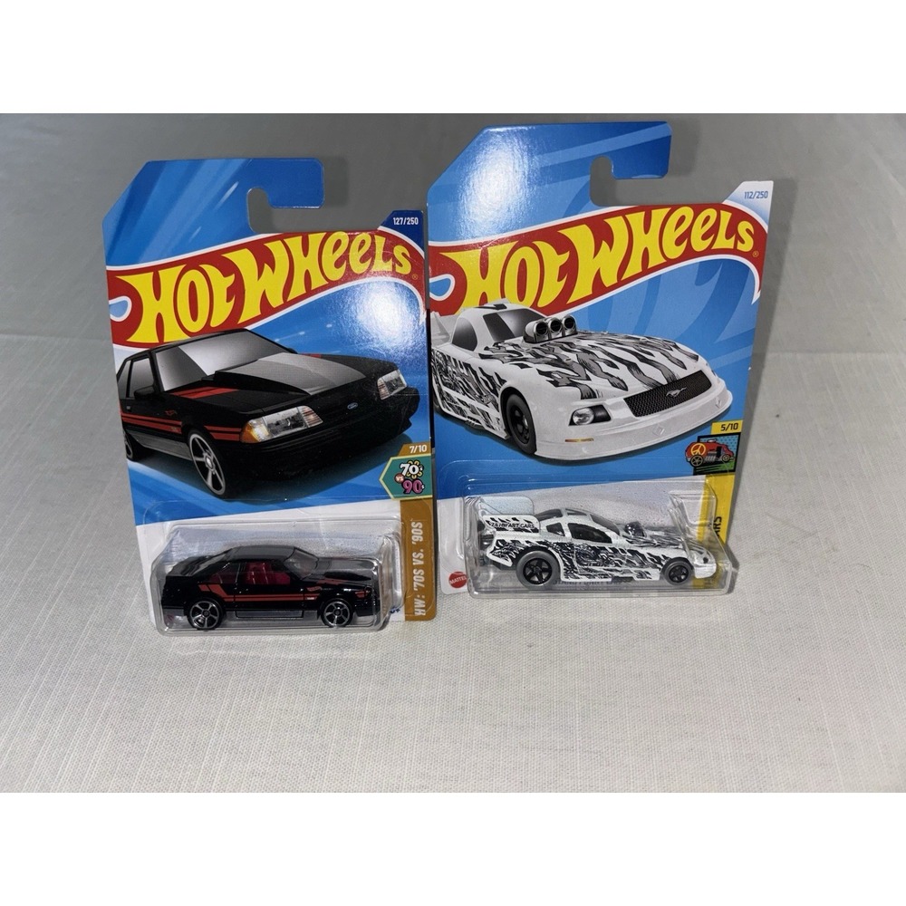 Hot Wheels Mustang Combo-2024 Funny Car/'92 Foxbody From The '70s Vs 90's Series